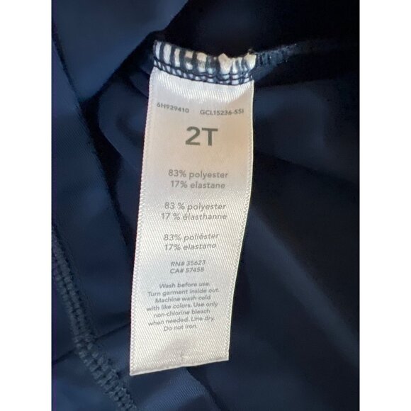 Carters Swim Top Rashguard Shark Design Boys Size 2T - Picture 3 of 4